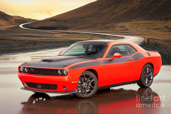 2022 Poster featuring the photograph 2022 Dodge Challenger R/T by Action