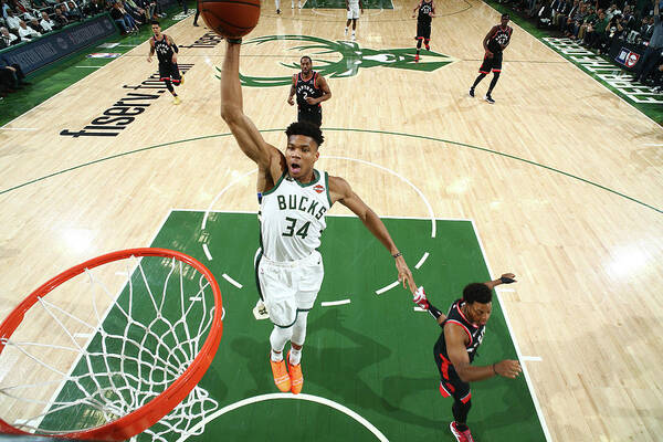 Giannis Antetokounmpo Poster featuring the photograph Giannis Antetokounmpo #22 by Nathaniel S. Butler