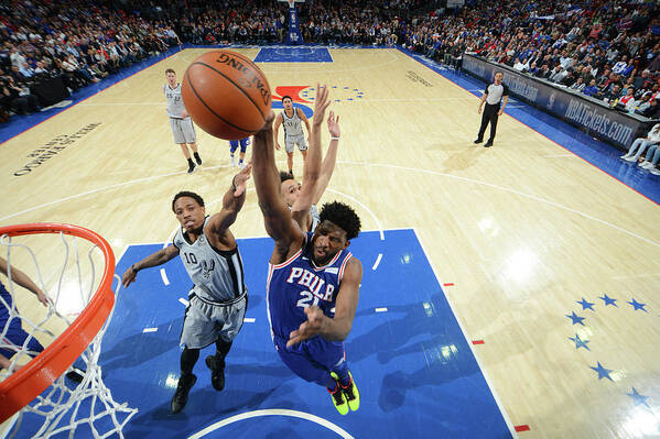 Joel Embiid Poster featuring the photograph Joel Embiid #25 by Jesse D. Garrabrant