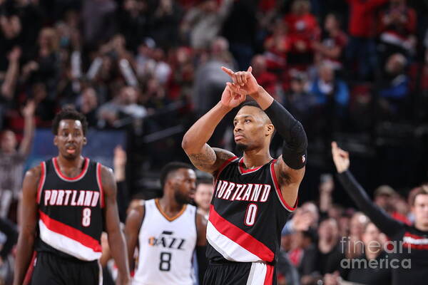 Damian Lillard Poster featuring the photograph Damian Lillard #26 by Sam Forencich
