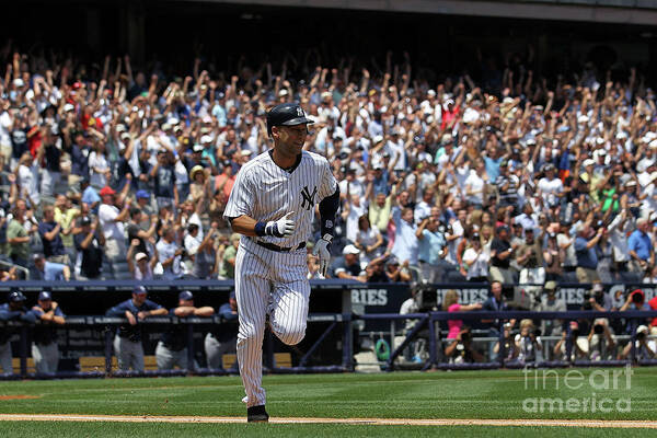 People Poster featuring the photograph Derek Jeter #3 by Nick Laham