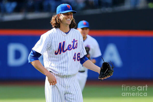 Jacob Degrom Poster featuring the photograph Jacob Degrom #3 by Mike Stobe