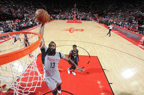 James Harden Poster featuring the photograph James Harden #32 by Bill Baptist