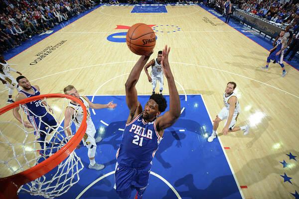 Joel Embiid Poster featuring the photograph Joel Embiid #36 by Jesse D. Garrabrant