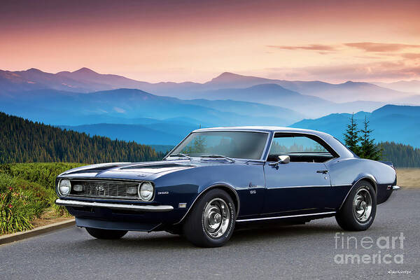 1968 Chevrolet Camaro Ss Poster featuring the photograph 1968 Chevrolet Camaro SS350 #5 by Dave Koontz