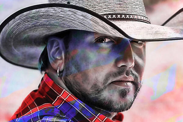 Jason Aldean Mixed Media Poster featuring the mixed media Jason Aldean #5 by Marvin Blaine