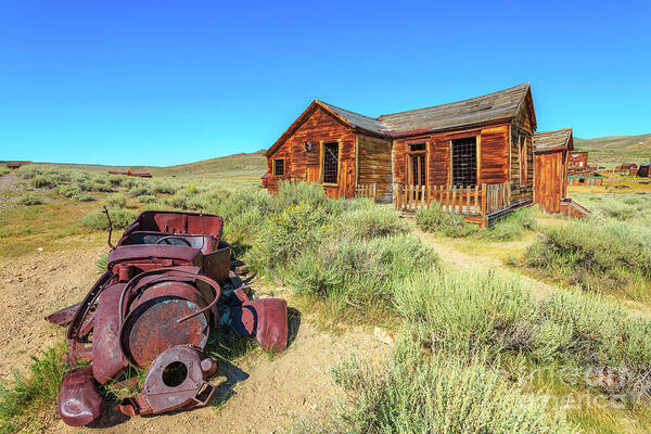 Bodie Poster featuring the photograph Vitange old american car #5 by Benny Marty