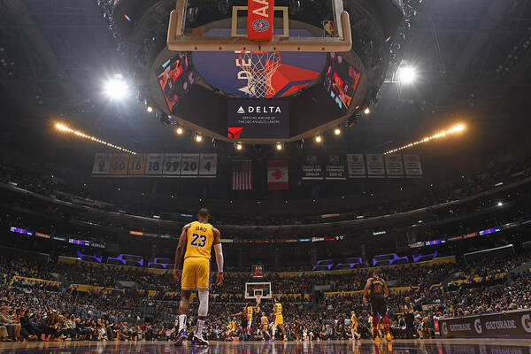 Lebron James Poster featuring the photograph Lebron James #52 by Andrew D. Bernstein