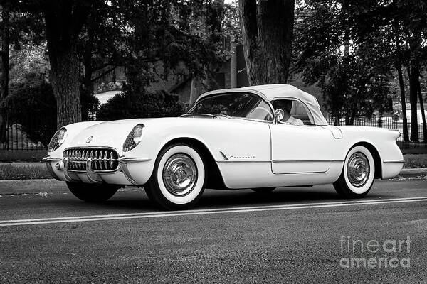 Chevrolet Poster featuring the photograph '54 Corvette Convertible #54 by Dennis Hedberg