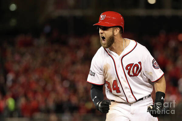 Three Quarter Length Poster featuring the photograph Bryce Harper #6 by Patrick Smith