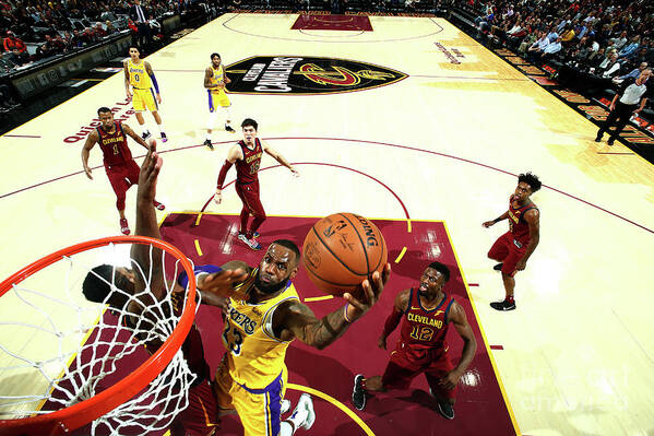 Lebron James Poster featuring the photograph Lebron James #63 by Nathaniel S. Butler