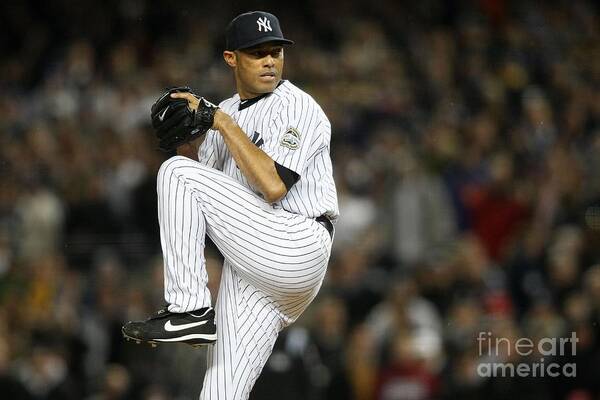 American League Baseball Poster featuring the photograph Mariano Rivera #7 by Nick Laham