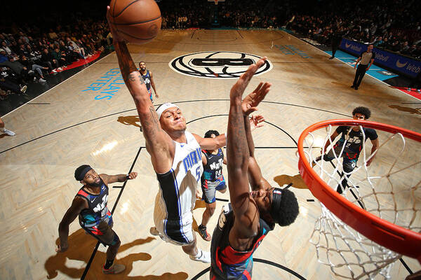 Nba Pro Basketball Poster featuring the photograph Orlando Magic v Brooklyn Nets #7 by Nathaniel S. Butler