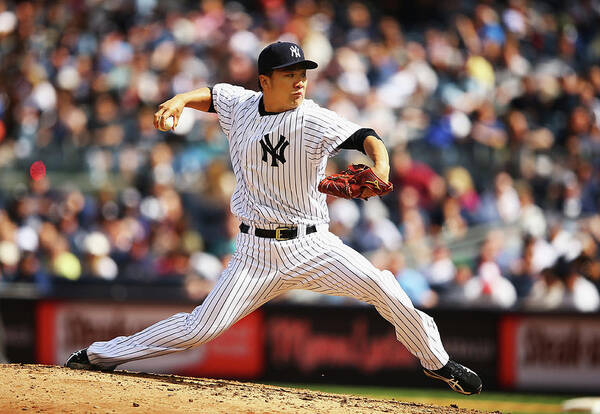 American League Baseball Poster featuring the photograph Masahiro Tanaka #8 by Al Bello