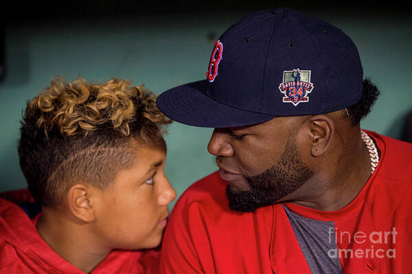 People Poster featuring the photograph David Ortiz #9 by Billie Weiss/boston Red Sox