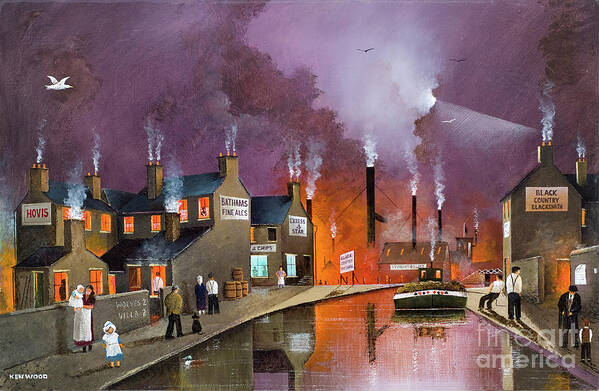 England Poster featuring the painting A Blackcountry Community - England by Ken Wood