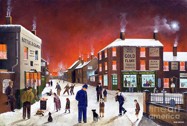 England Poster featuring the painting Blackcountry Village Community - England by Ken Wood