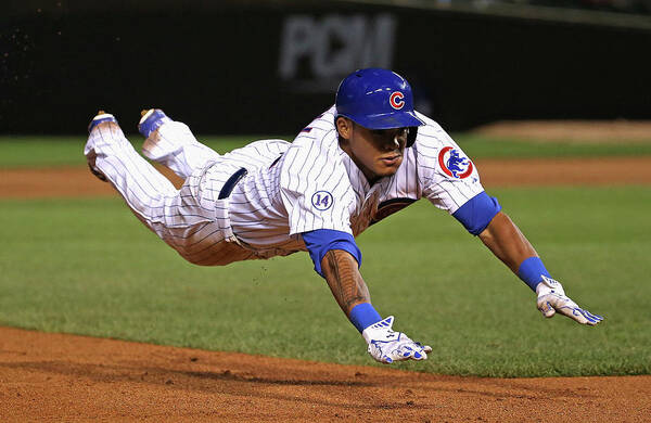 People Poster featuring the photograph Addison Russell by Jonathan Daniel