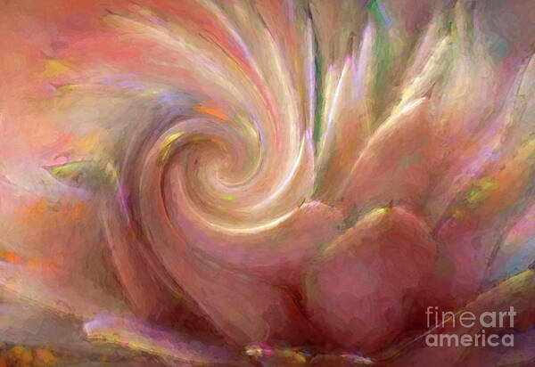 Abstract Poster featuring the photograph Agave Passion Swirl by Sea Change Vibes