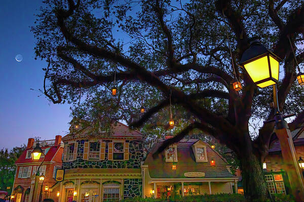 Magic Kingdom Poster featuring the photograph An Evening in Liberty Square by Mark Andrew Thomas