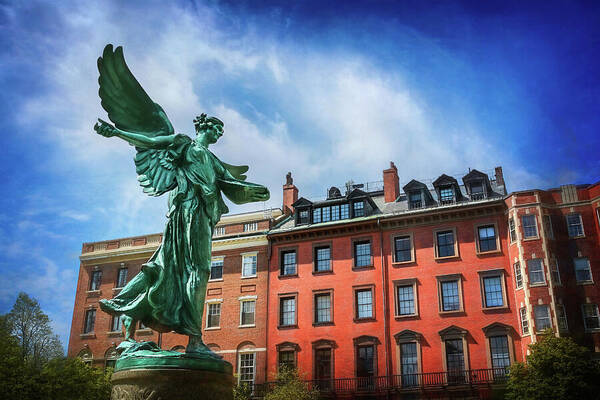 Boston Poster featuring the photograph Angel of Boston by Carol Japp