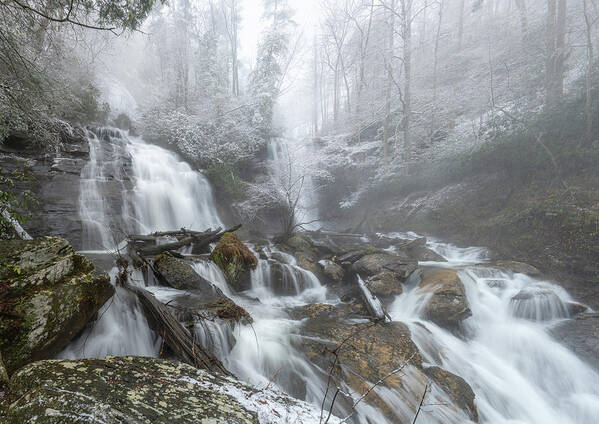 2020 Poster featuring the photograph Anna Ruby Falls Snowstorm by David R Robinson