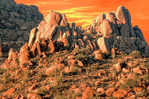 Usa Poster featuring the photograph Arizona Boulders by Randy Bradley