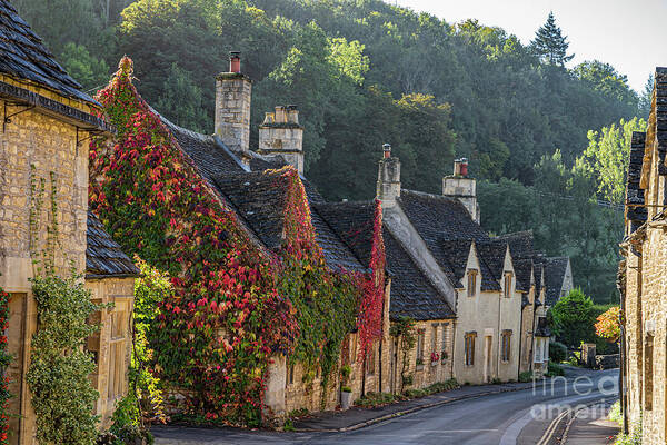 Wayne Moran Photograpy Poster featuring the photograph Autumn Castle Combe Cotswold District by Wayne Moran