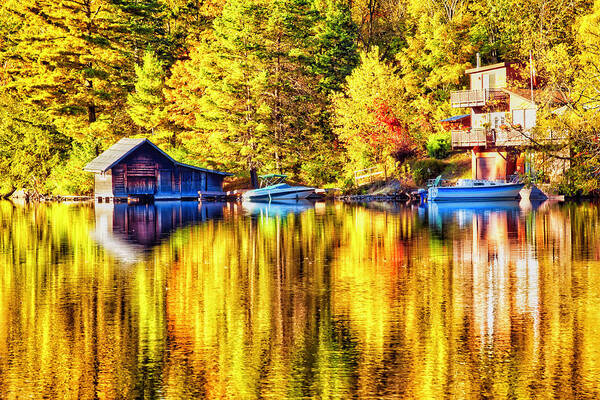 Autumn Poster featuring the photograph Autumn Reflections by Tatiana Travelways
