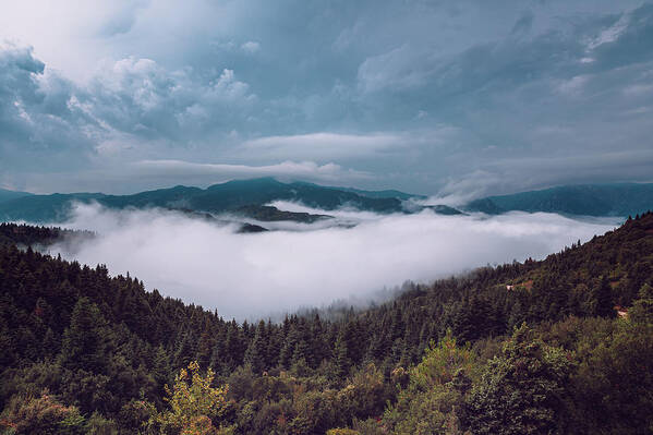 Tzoumerka Poster featuring the photograph Autumnal Senses by Elias Pentikis