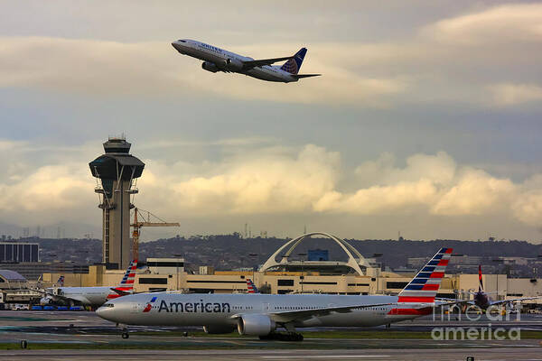 Airliner Poster featuring the photograph Aviation Jet Airplanes by Sam Antonio