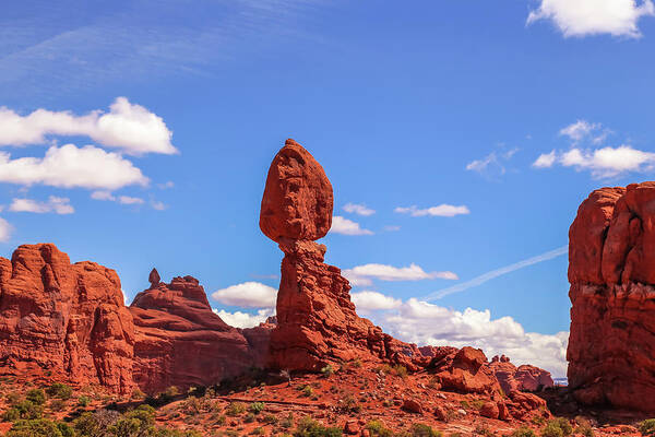 Arches National Park Poster featuring the photograph Balancing Rock by Alberto Zanoni
