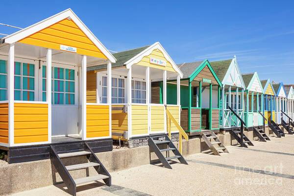 Southwold Poster featuring the photograph Beach huts, Southwold, England by Neale And Judith Clark