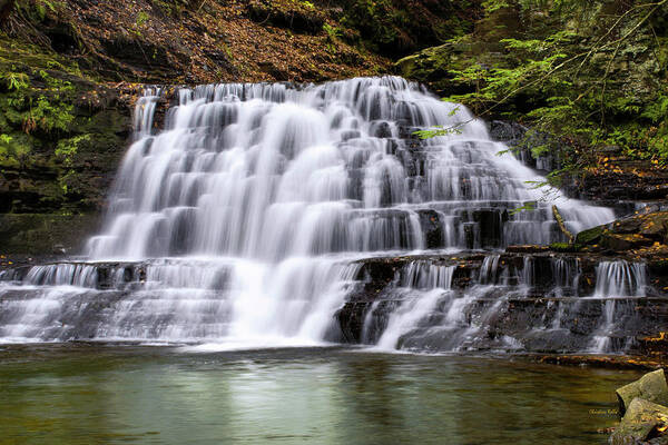 Waterfall Poster featuring the photograph Beautiful Waterfall by Christina Rollo