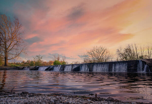Wehr's Poster featuring the photograph Below Wehrs Dam by Jason Fink