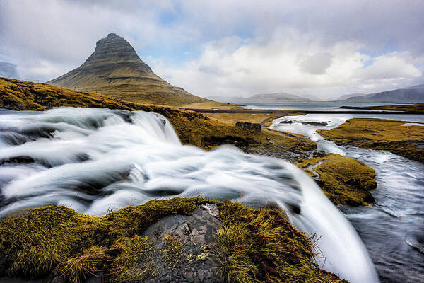 Cloud - Sky Poster featuring the photograph Beyond Kirkjufoss by Dee Potter