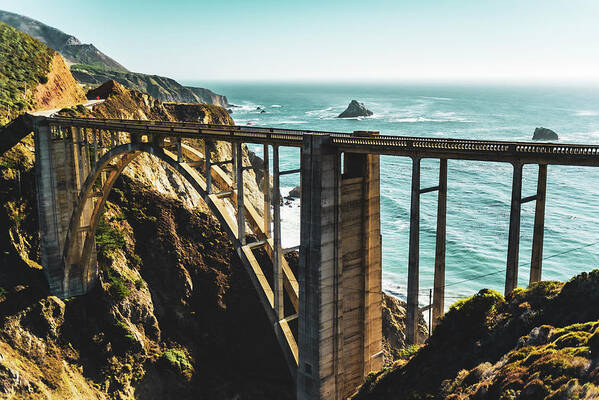  Poster featuring the photograph Bixby Creek Bridge on HWY 1 by Local Snaps Photography
