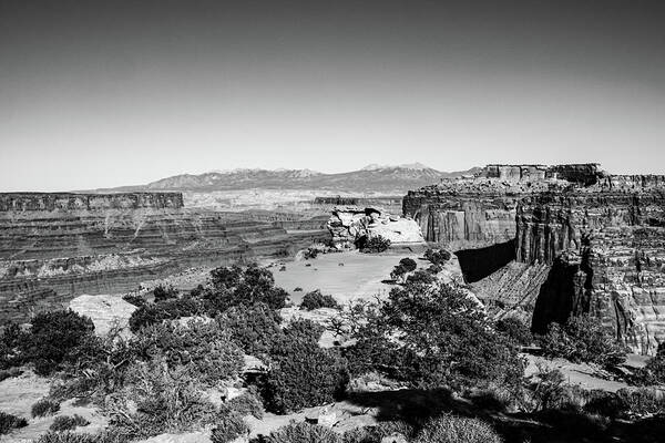Moab Poster featuring the photograph Black and white near Moab by Jeff Swan
