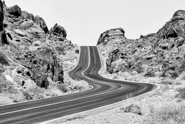 Nevada Poster featuring the photograph Black Nevada Series - On the Road by Philippe HUGONNARD