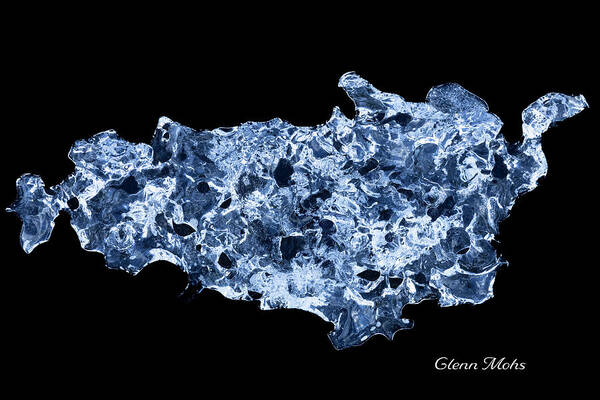 Glacial Artifact Poster featuring the photograph Blue Ice Sculpture 7 by GLENN Mohs