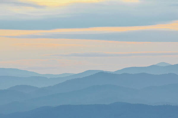 North Carolina Poster featuring the photograph Blue Ridge Sunset 2 by Bill Martin