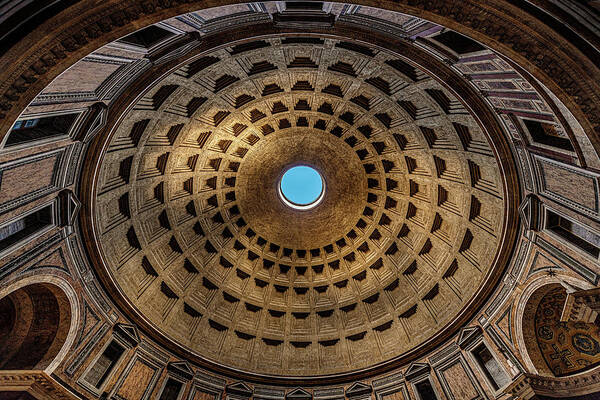 Pantheon Poster featuring the photograph Blue Spot by David Downs