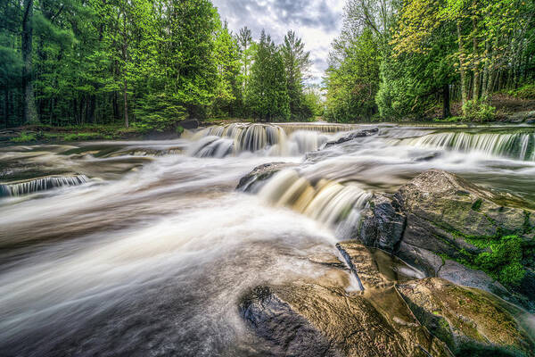 Bond Falls Poster featuring the photograph Bond Falls by Brad Bellisle