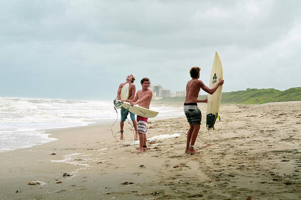 Surfer Poster featuring the photograph Boys of Summer Surfers by Laura Fasulo