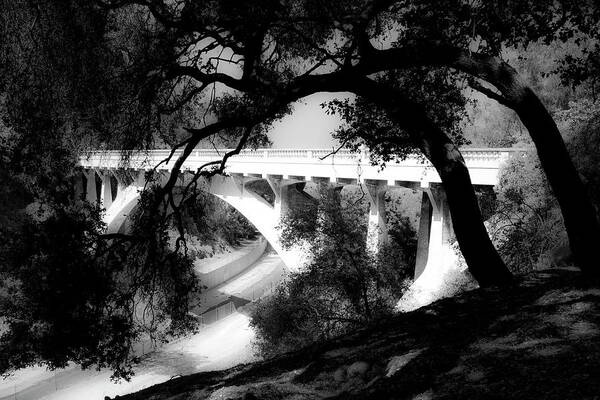 Monochromatic Poster featuring the photograph Bridge to God by Eyes Of CC