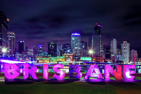 Ausrtalian City Skyline Poster featuring the photograph Brisbane by Az Jackson