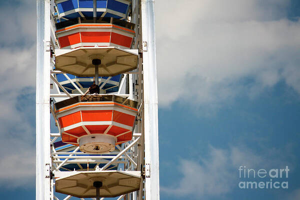 Calgary Poster featuring the photograph Calgary Stampede Ferris Wheel by Wilko van de Kamp Fine Photo Art