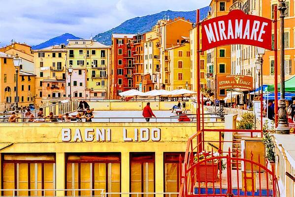 Landscape Poster featuring the photograph Camogli, Italy by Meghan Gallagher