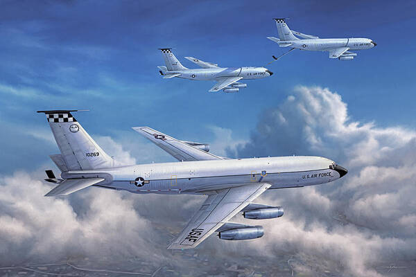 Kc-135 Poster featuring the digital art Can Do Trio by Dale Jackson