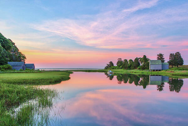 Salt Pond Poster featuring the photograph Cape Cod Nauset Marsh at Salt Pond Bay by Juergen Roth